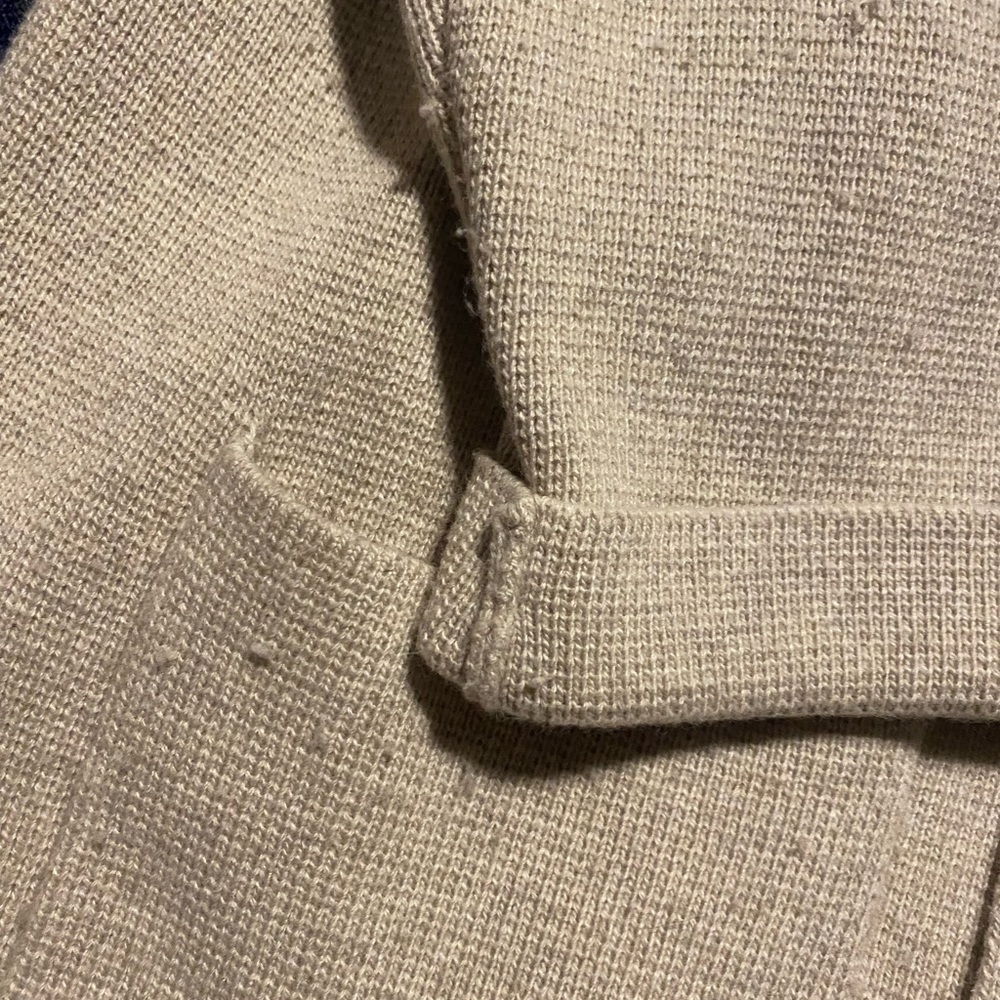 Talbots 3x cream sweater blazer
